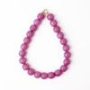 Iris Large Resin Purple Beaded Necklace