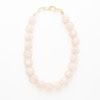 Iris Large Resin Milky White Beaded Necklace