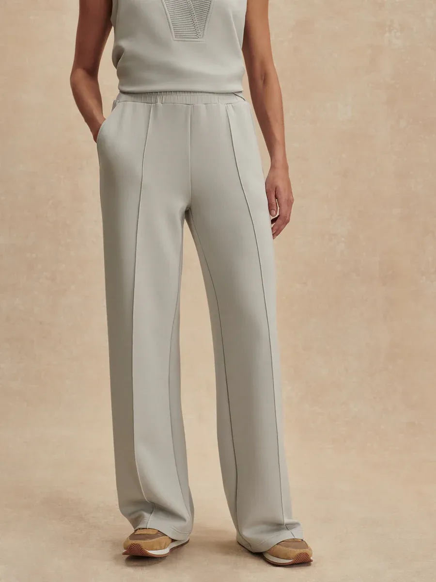   The Wide Leg Pant 30-Blue Clay