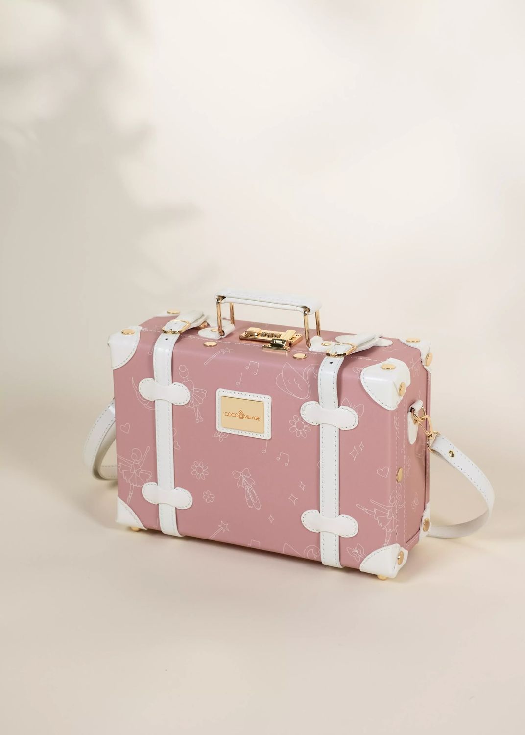 Vegan Leather Play Suitcase- Ballerina