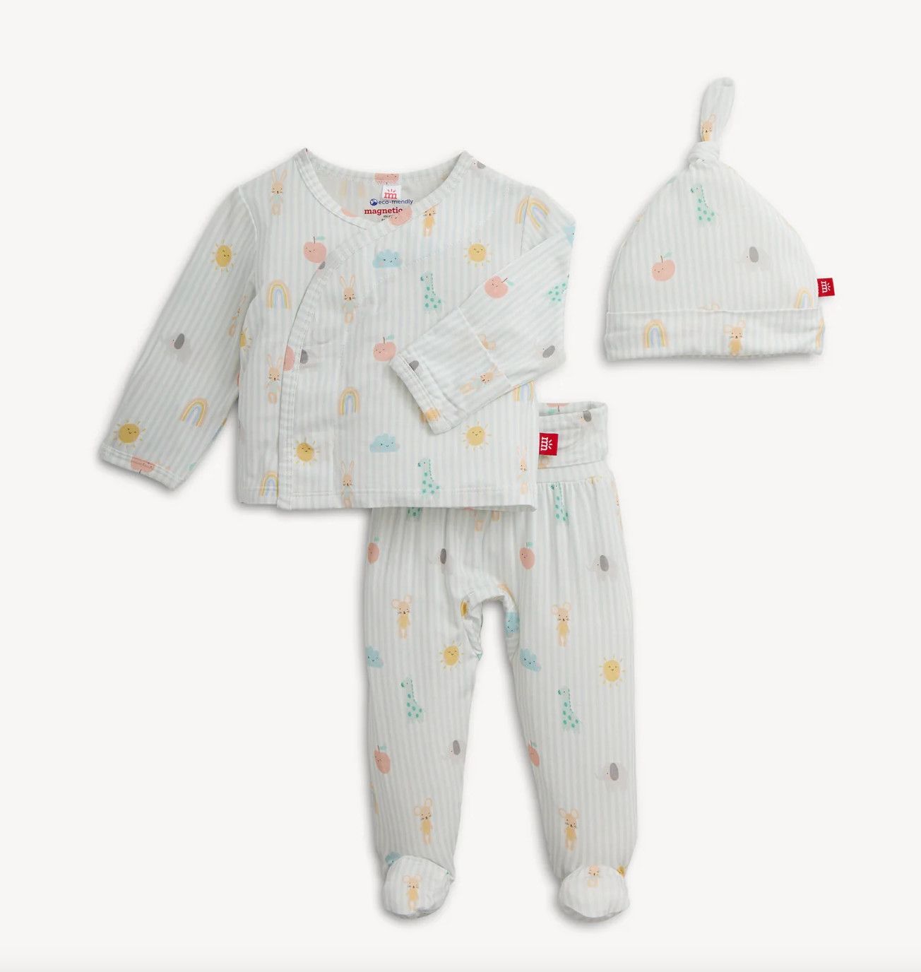 Lullaby Sky Blue Modal Magnetic Kimono Set