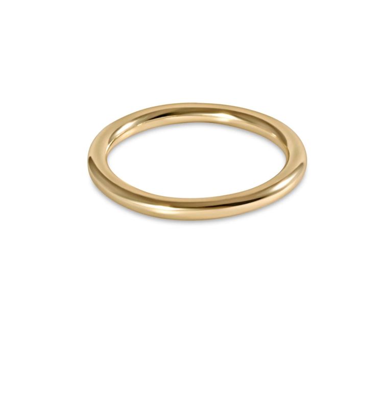 E Newton Classic Gold Thin Band Ring- Size 6