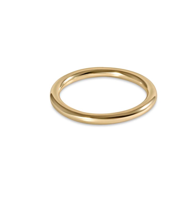 E Newton Classic Gold Thin Band Ring- Size 8