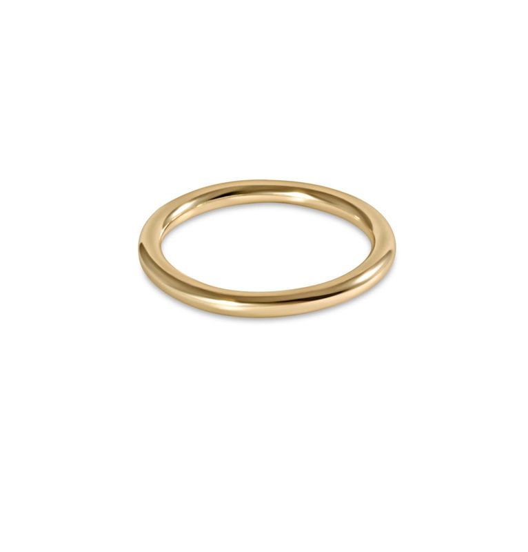 E Newton Classic Gold Thin Band Ring- Size 7