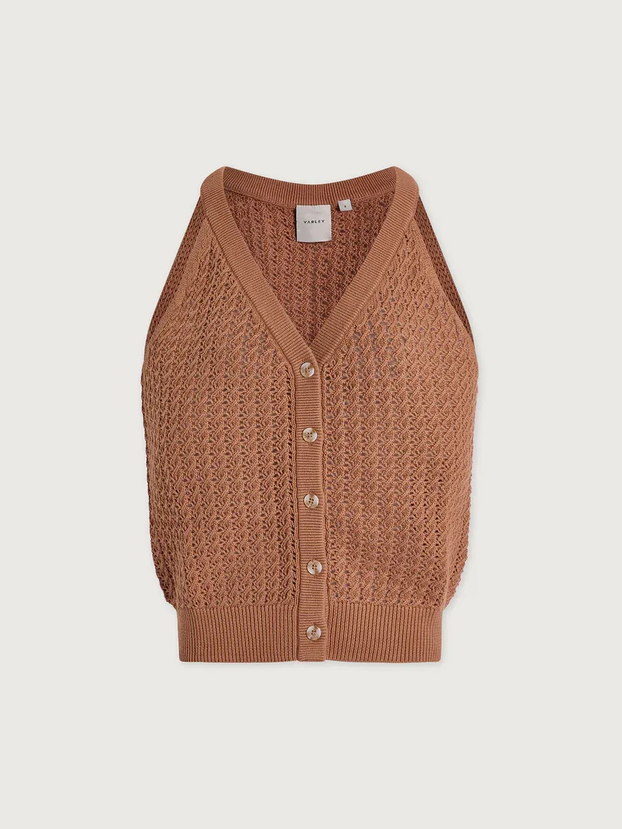 Alessia Knit Tank - Camel
