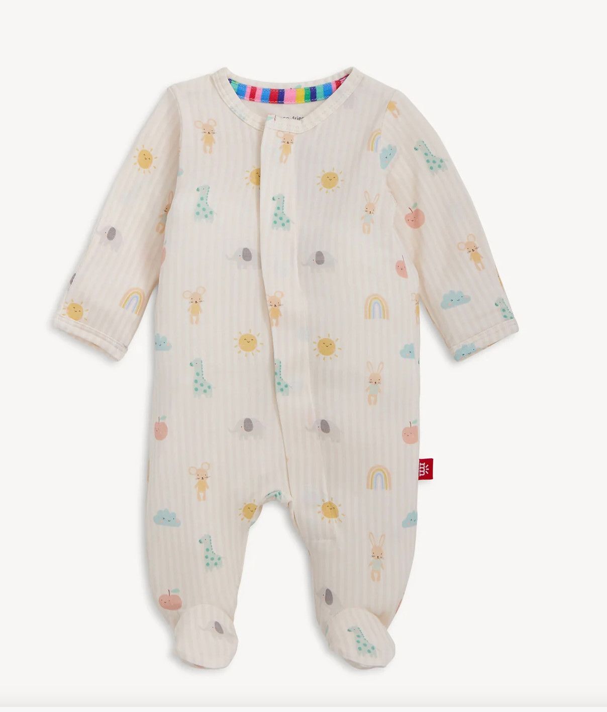 Lullaby Sky Pink Modal Magnetic Footie
