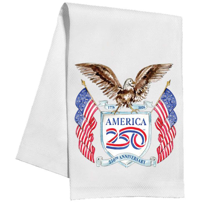 Handpainted America 250 Tea Towel