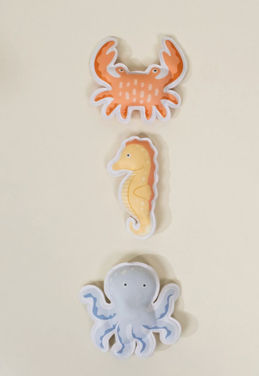 Set of 3 Neoprene Diving Figurines - Under The Sea