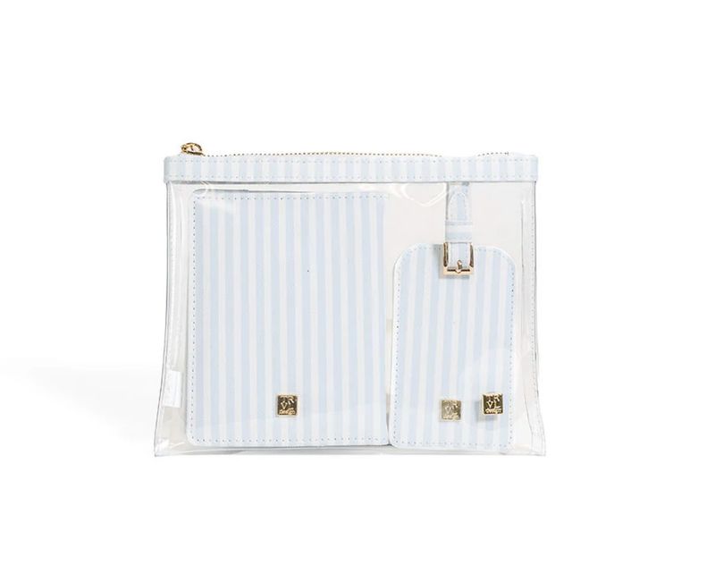 Luxe Travel Set-Blue Stripe