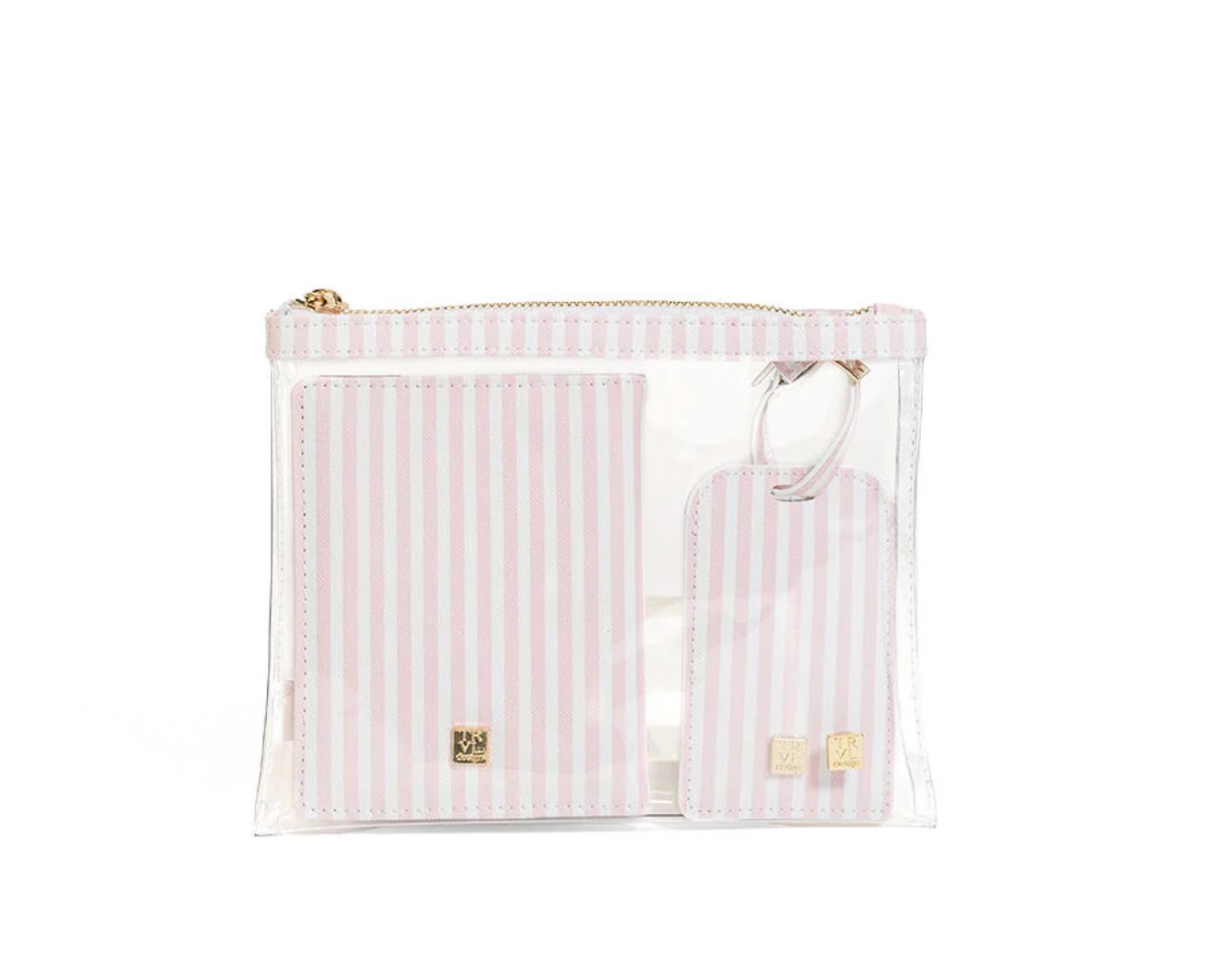 Luxe Travel Set-Pink Stripe