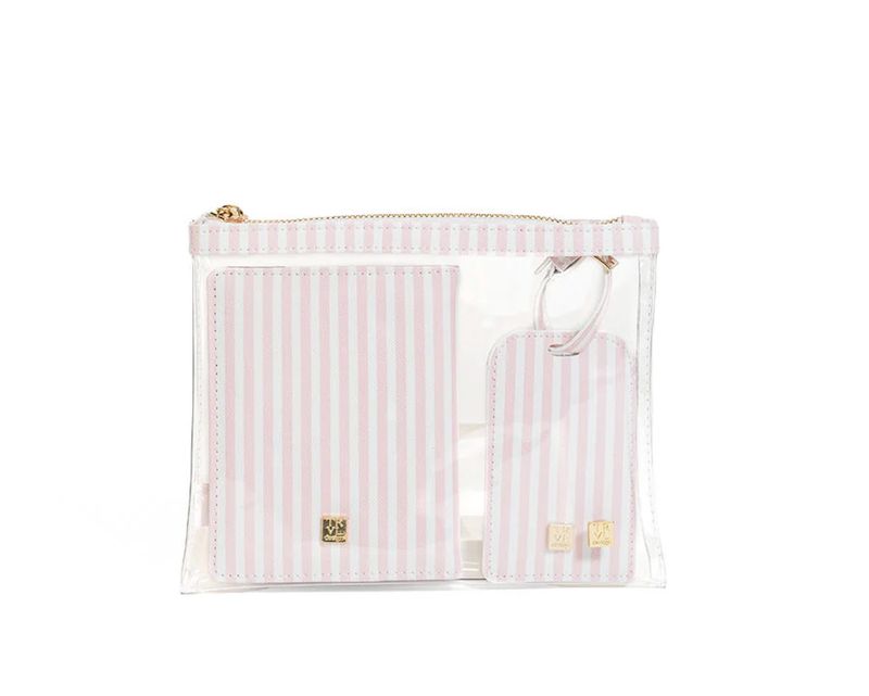 Luxe Travel Set-Pink Stripe
