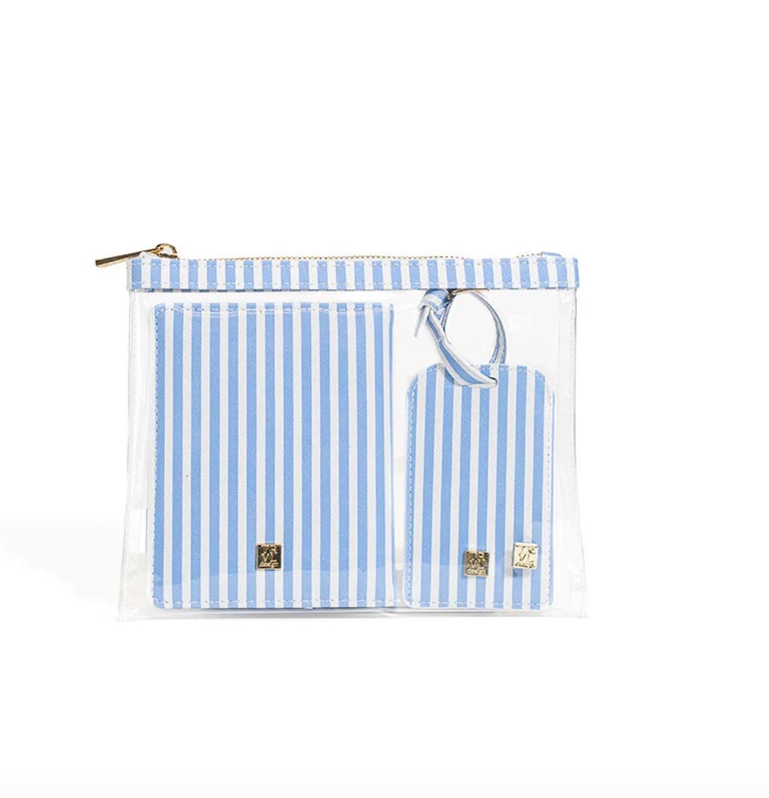 Luxe Travel Set-Stripe Chambray