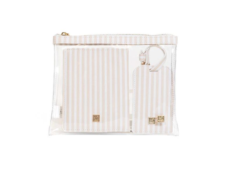 Luxe Travel Set-Sand Stripe