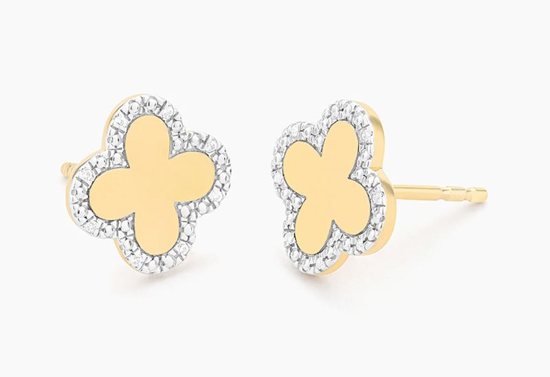 Hello Ella Classic Bloom Clover Stud Earrings