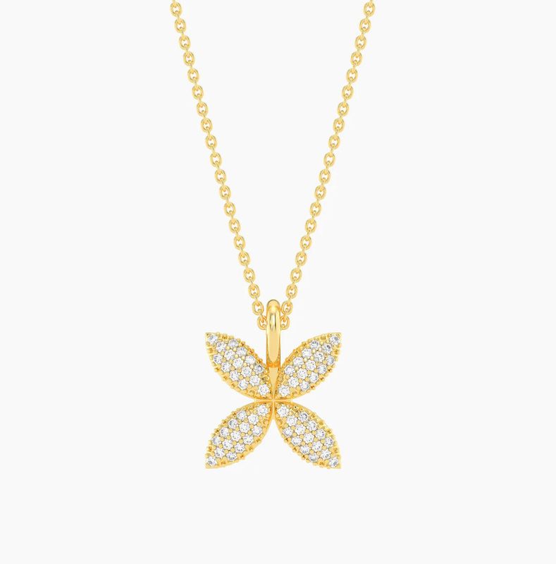 Waterproof Flower Power Pendant Necklace