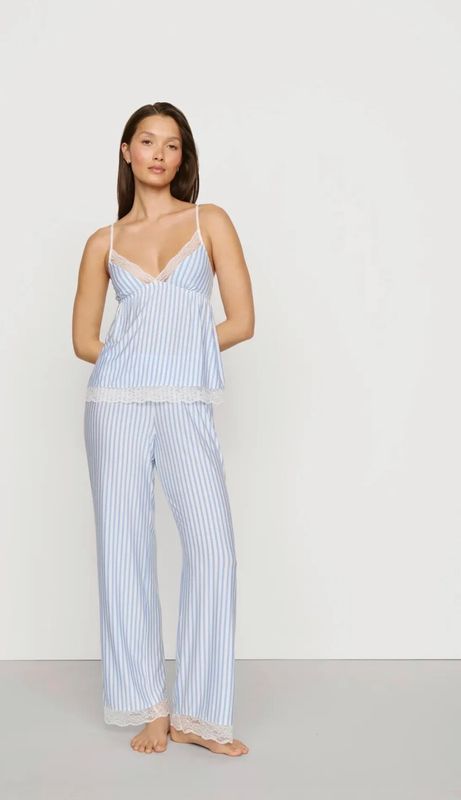 Isla Cami/Pant Set- Blue Stripe