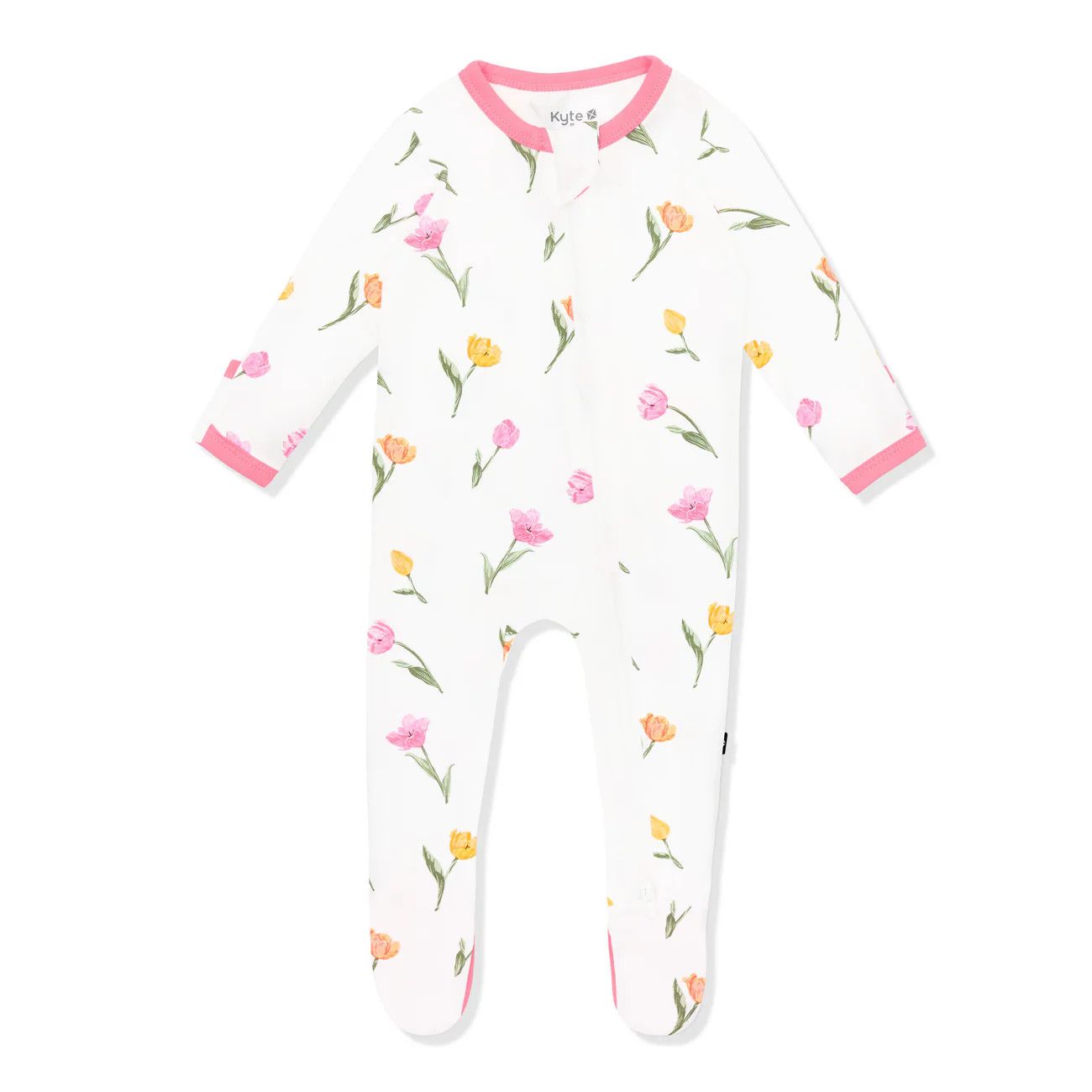 Kyte Zippered Footie- Tulip