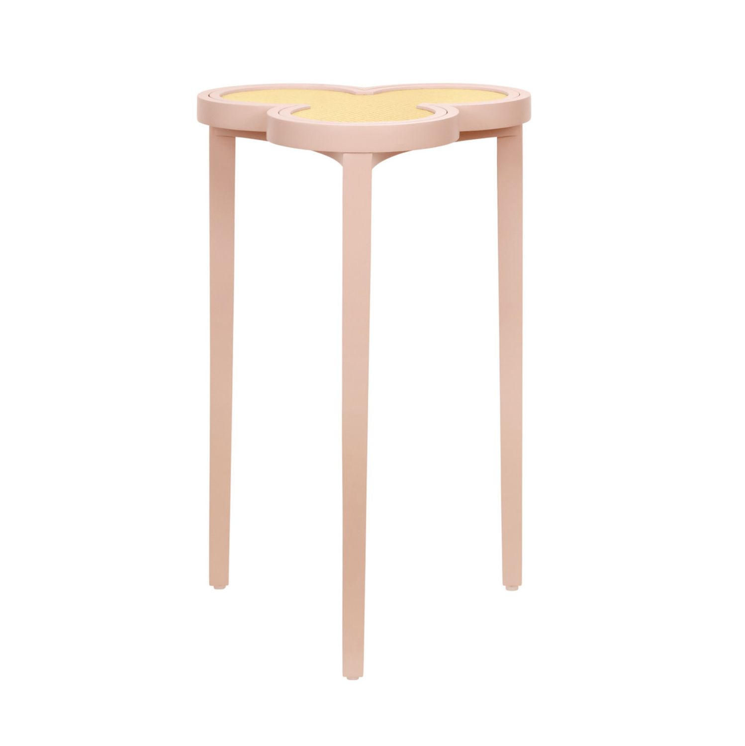 Clover Cigar Table - Pink Lacquer