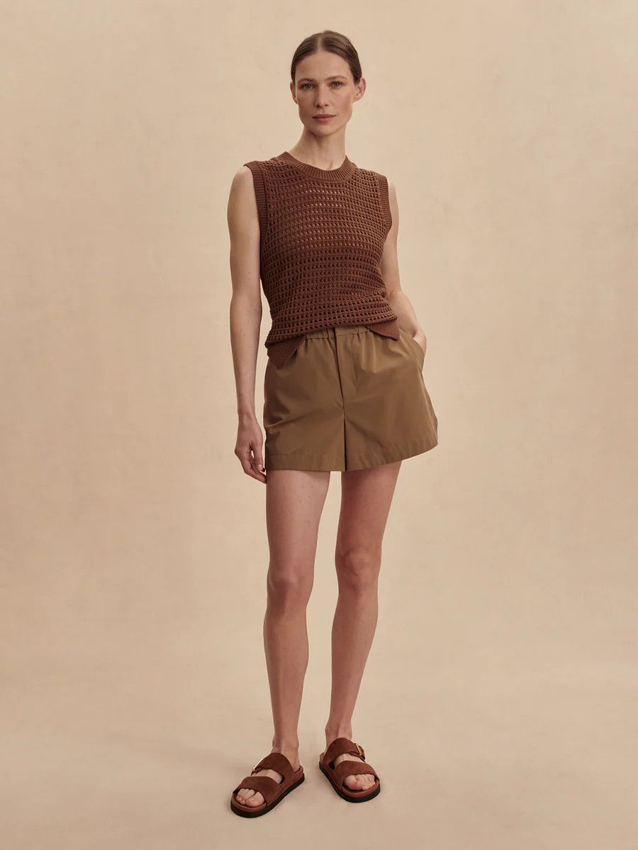 Nila Mid Rise Short 3"- Taupe Stone