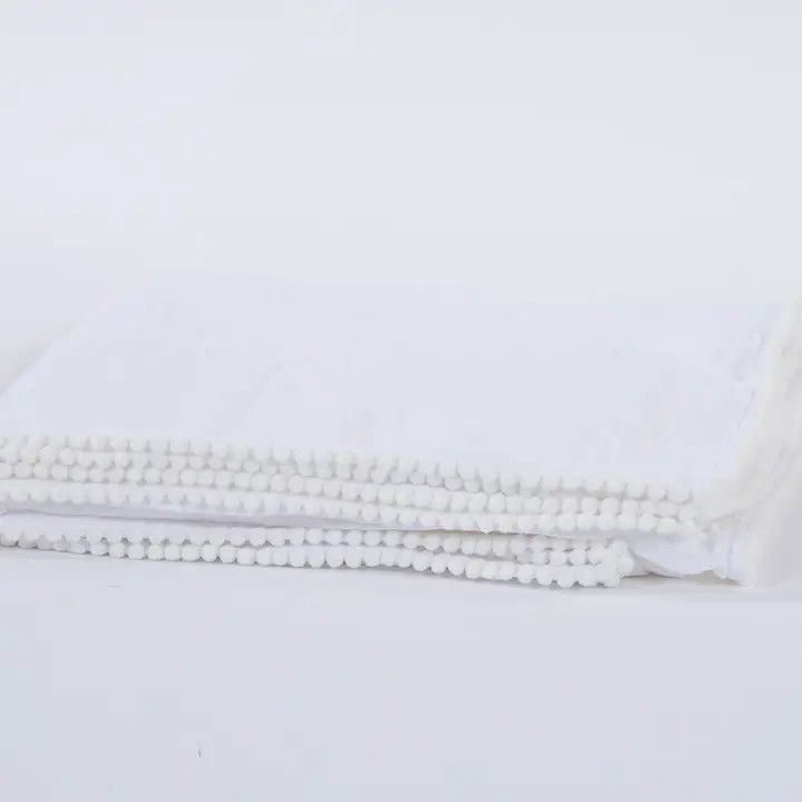 Cotton Muslin Swaddle Blanket - White/White