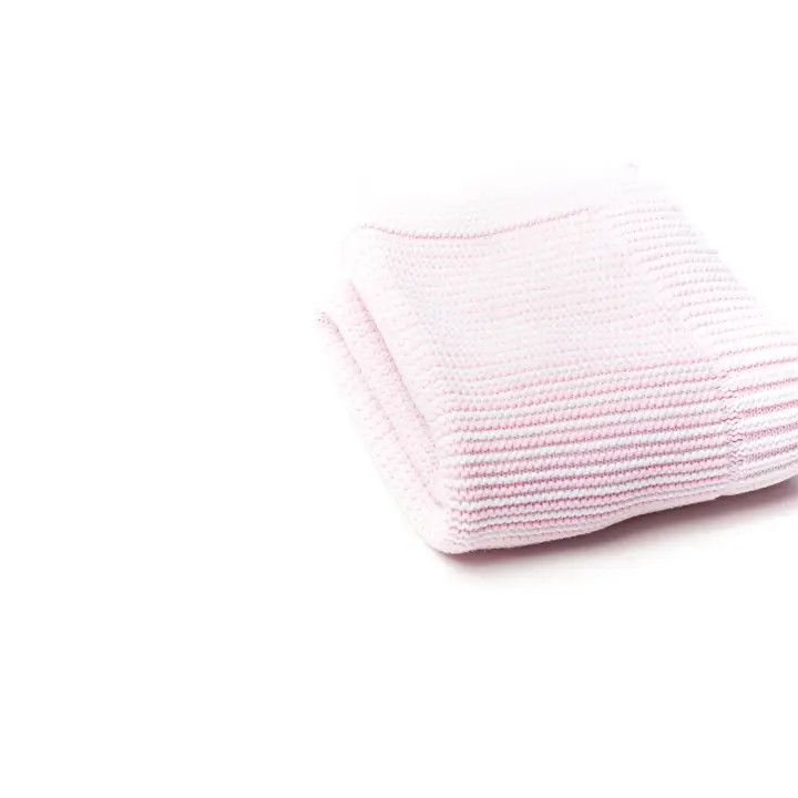 Pink/White Striped Blanket