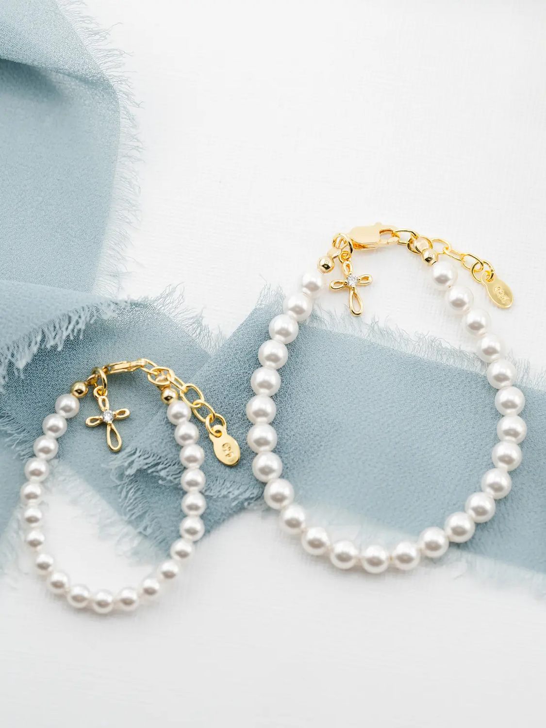 Gold Plated Cross Bracelet Baptism (MD 1-5Y)