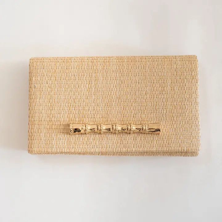 Jillian Straw Clutch