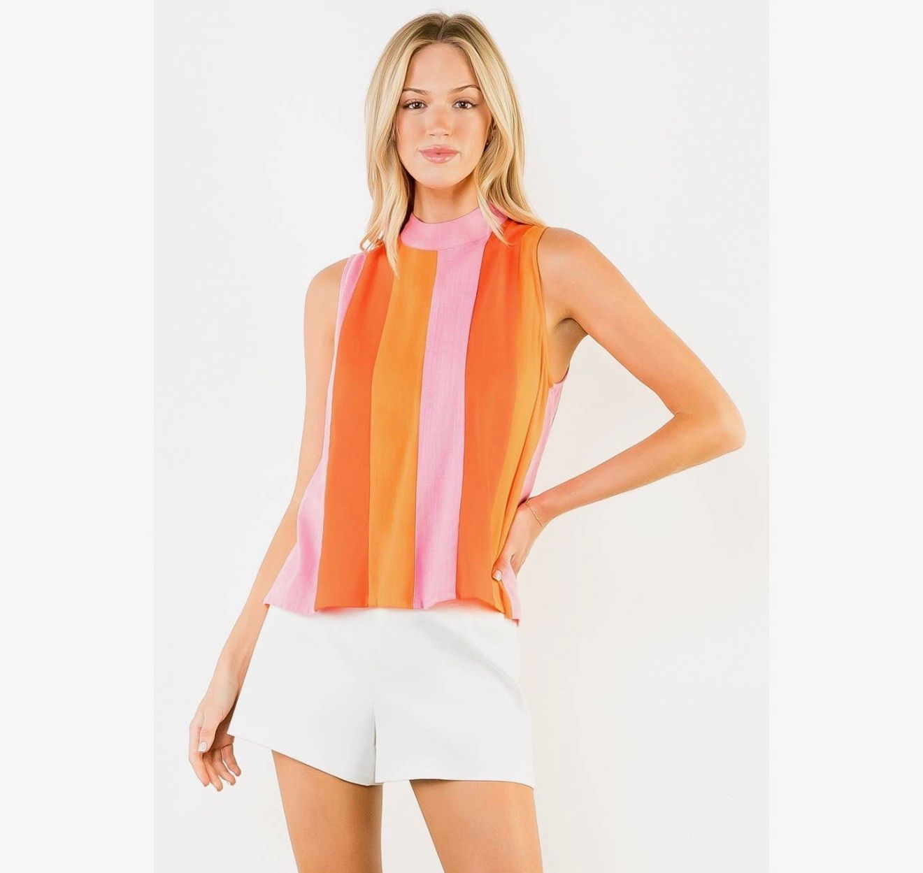 Sleeveless Stripe Top 
