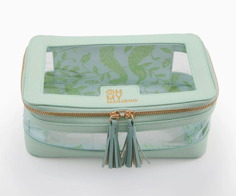 Mint Tile Storage Mahjong Bag