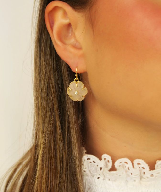 Amalfi Earrings - Pale Pink