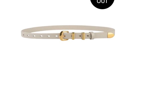 Sleek and Chic Belt- Ivory