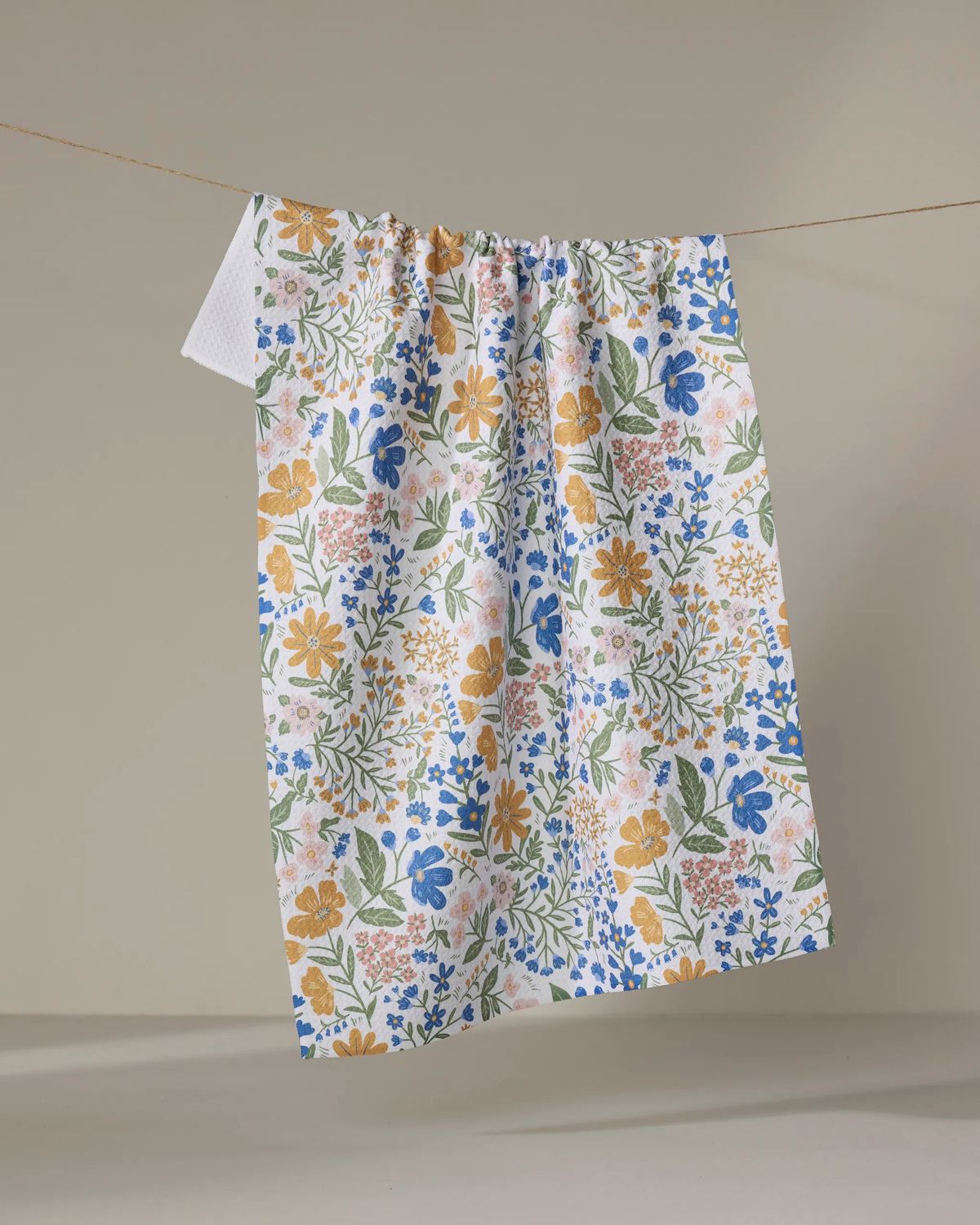 Cottage Meadow Pastel Tea Towel