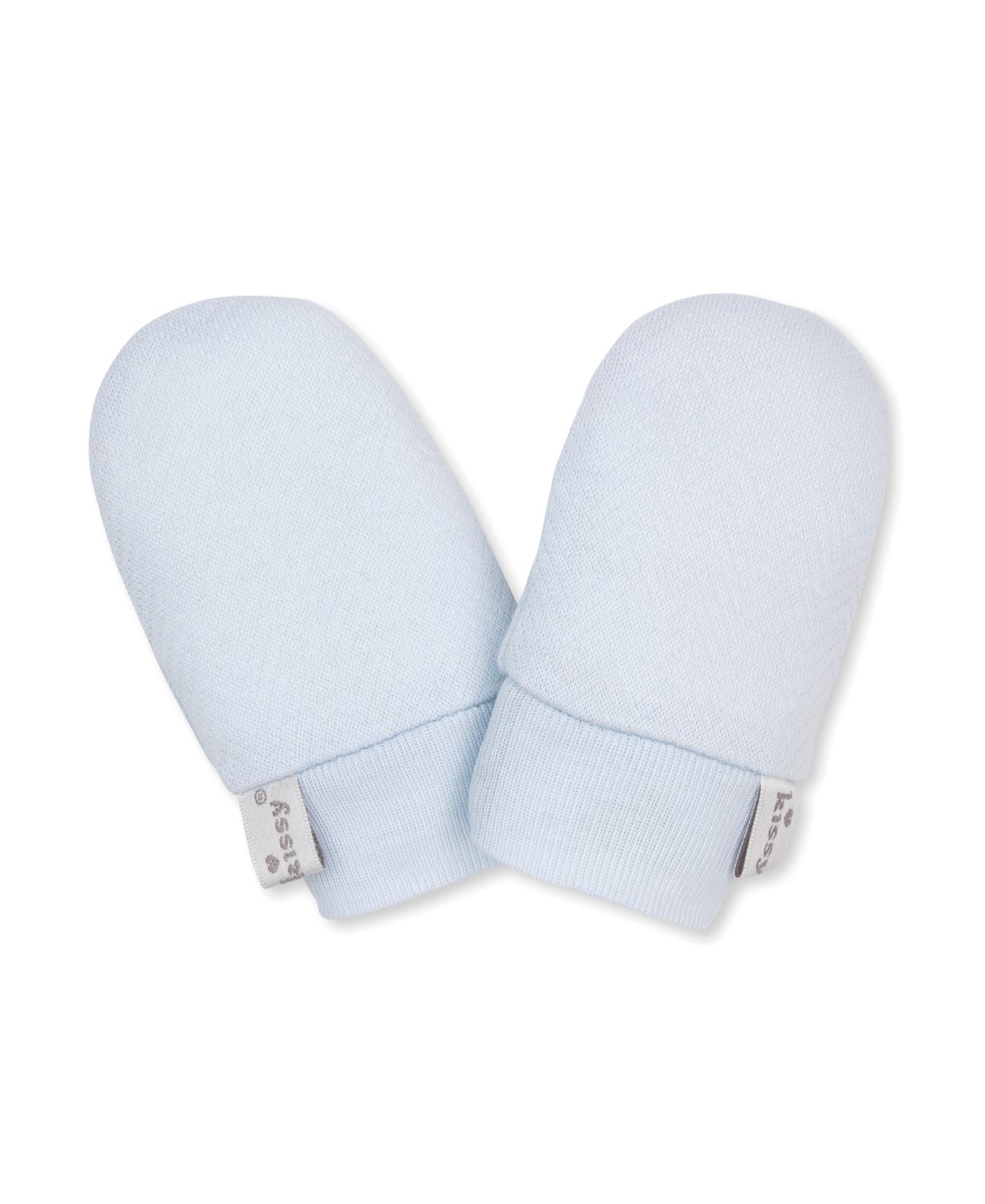 Baby Blessings - Jacquard Mitts Light Blue