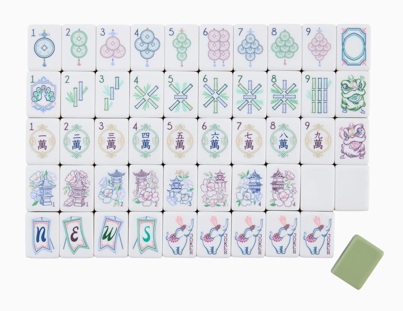 Willow Mahjong Tiles