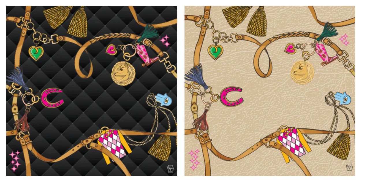 Double-Sided Mat | Double the Fun/ Year of the Horse Mat- Pleated
