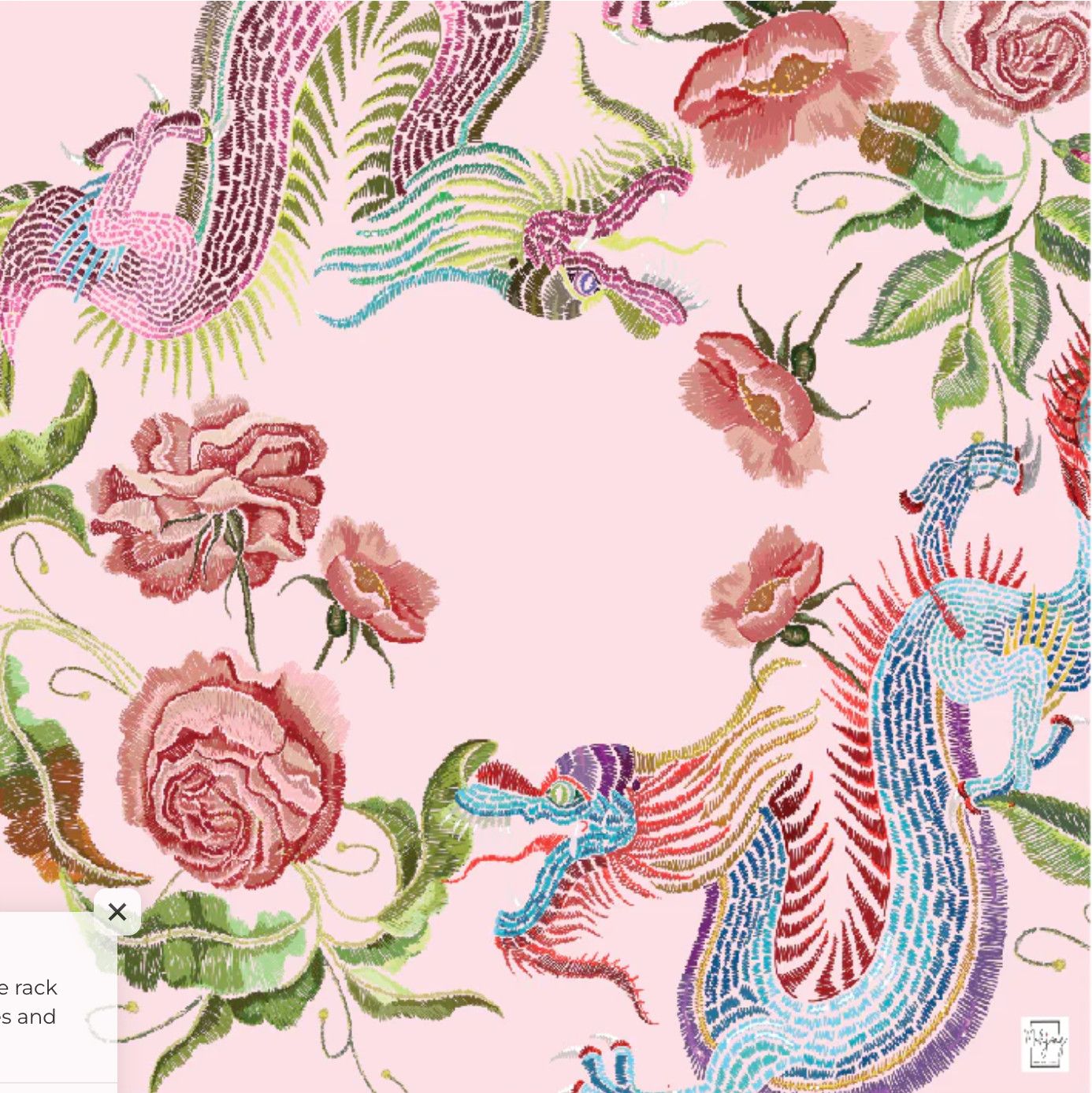 Year of the Dragon Mat- Pink Blush