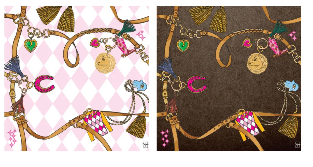 Double Sided Mat | Double the Fun/ Year of the Horse Mat- Harlequin