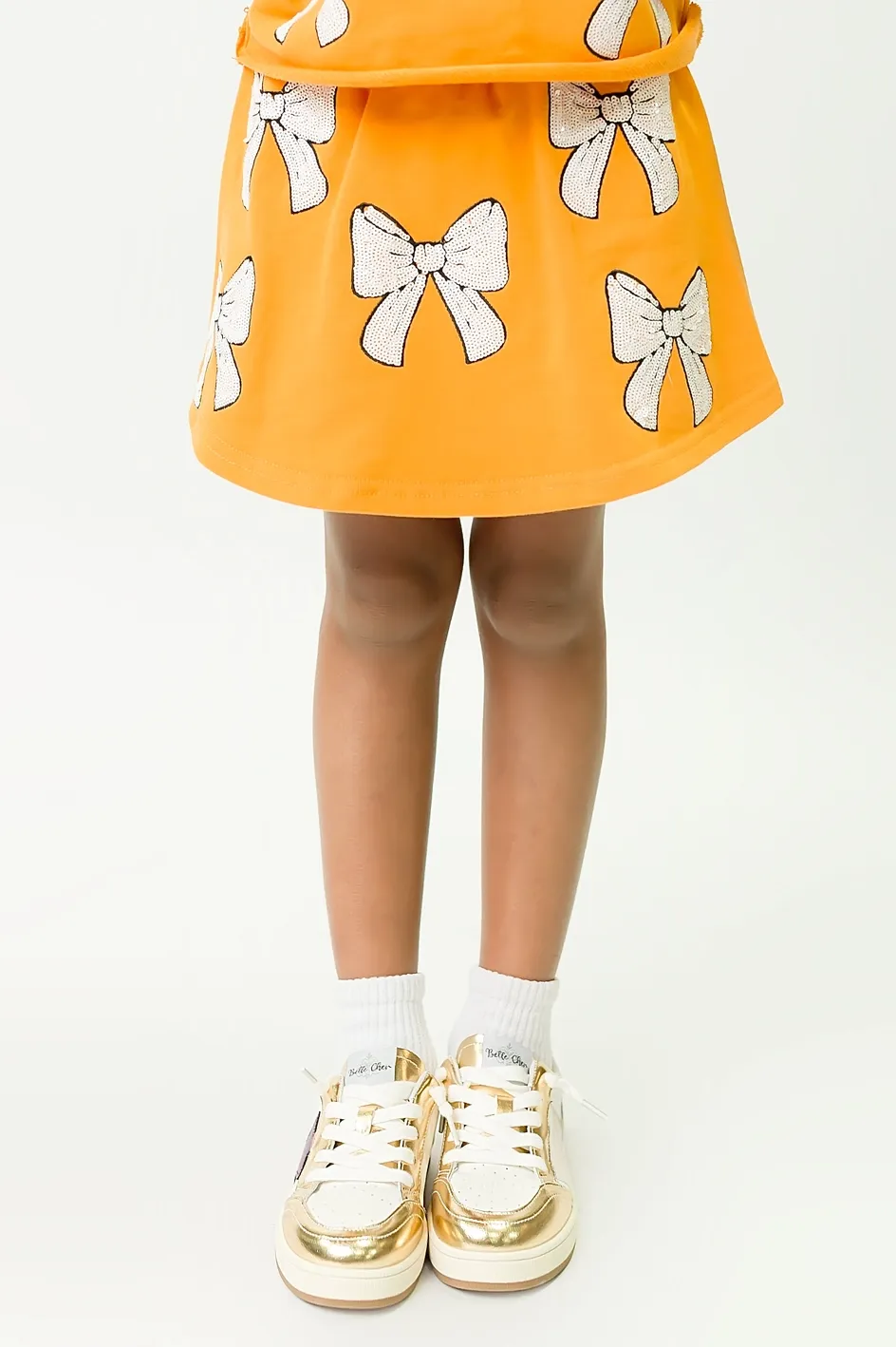 Orange and White Bows Skort 