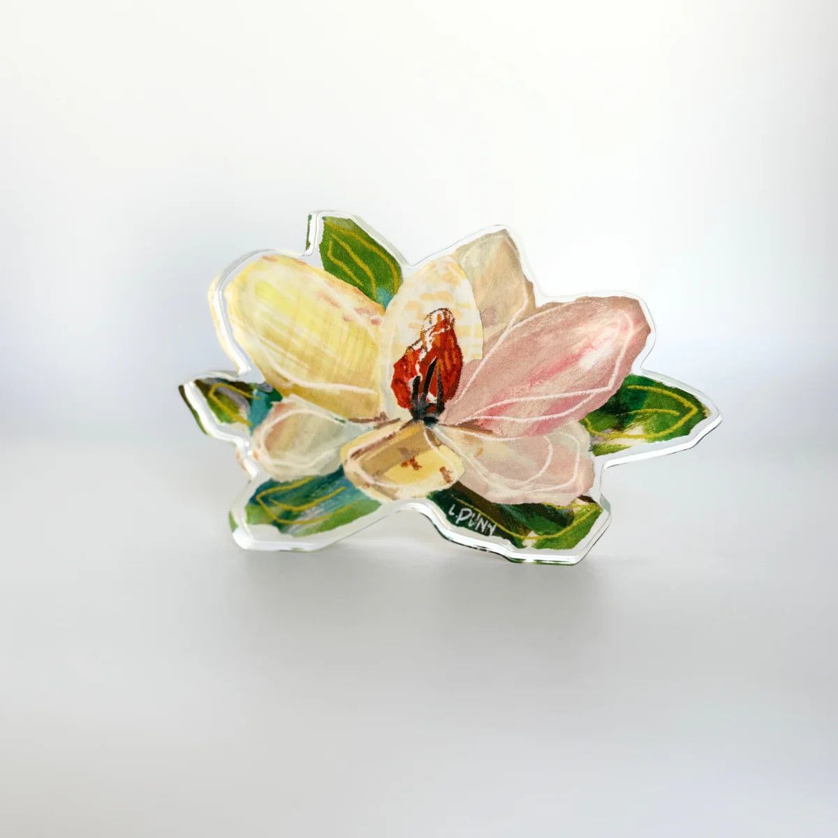 Magnolia Single Acrylic Bloom Block