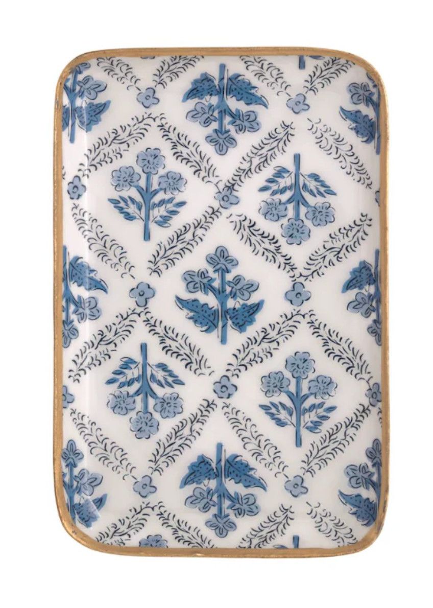 Vibe Floral Pattern Tidbit Tray
