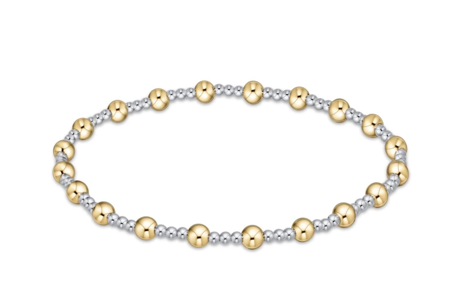 E Newton Extends Sincerity 4mm Bead Bracelet - Mixed Metal