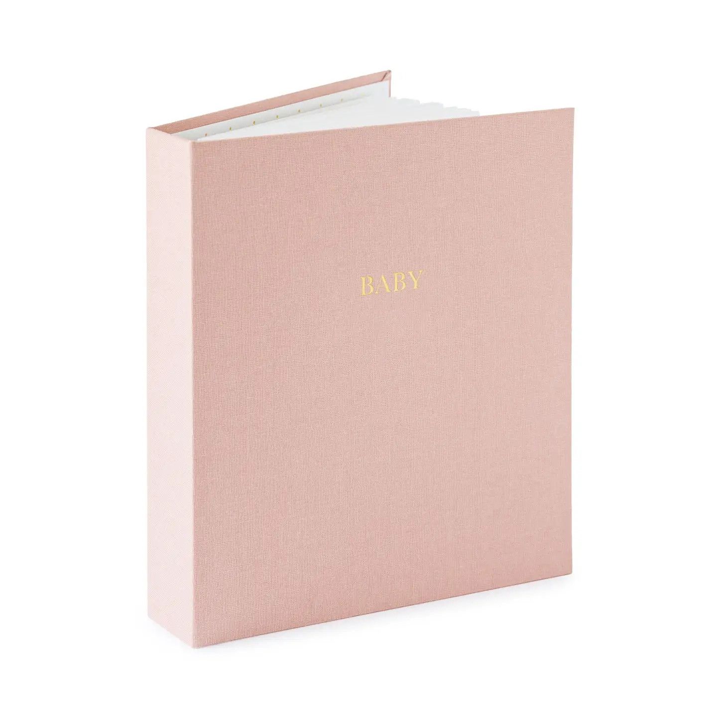 Sugar Paper Rose Linen Baby Book