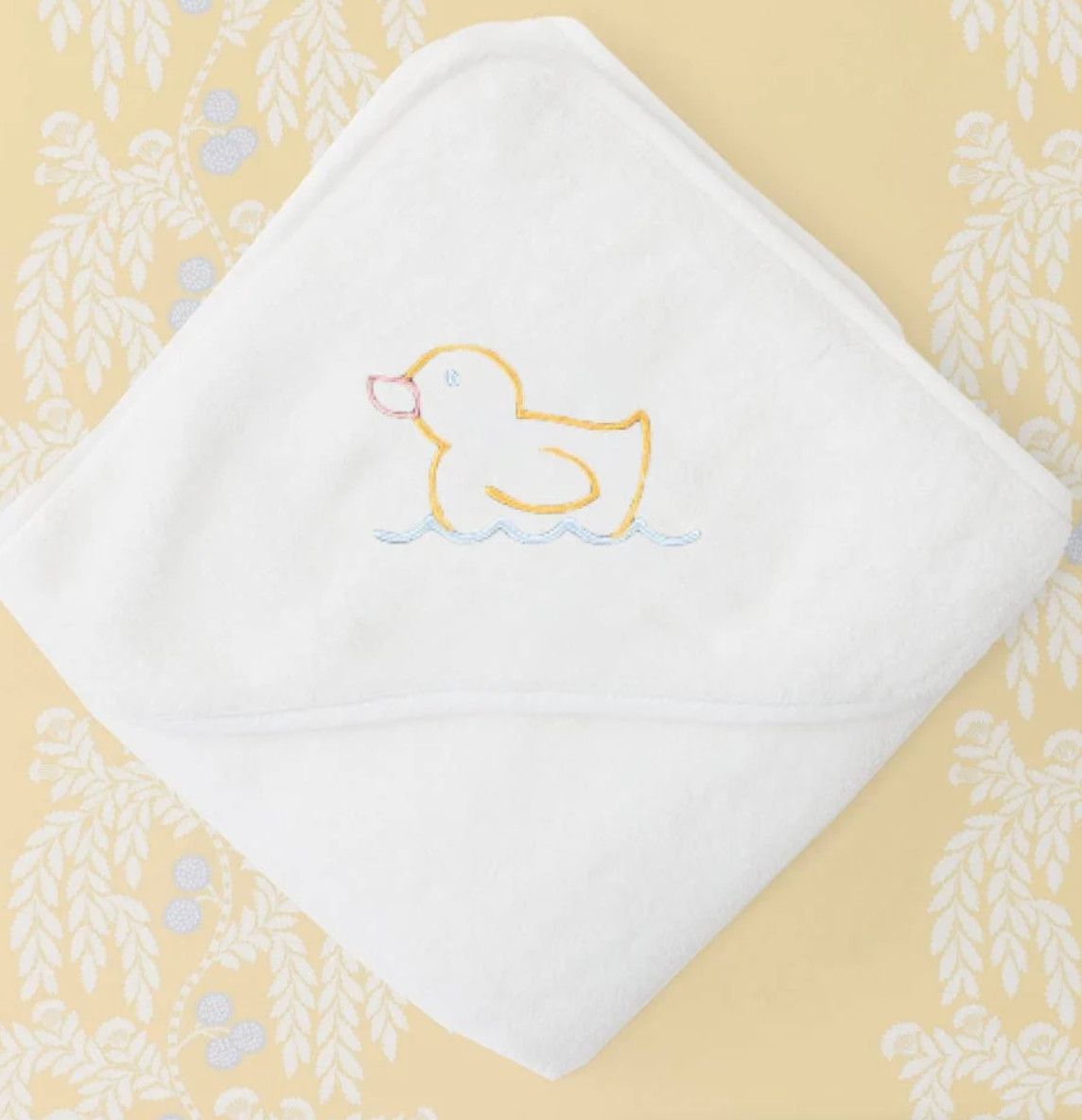 Baby Hooded Towel White Duck Icon