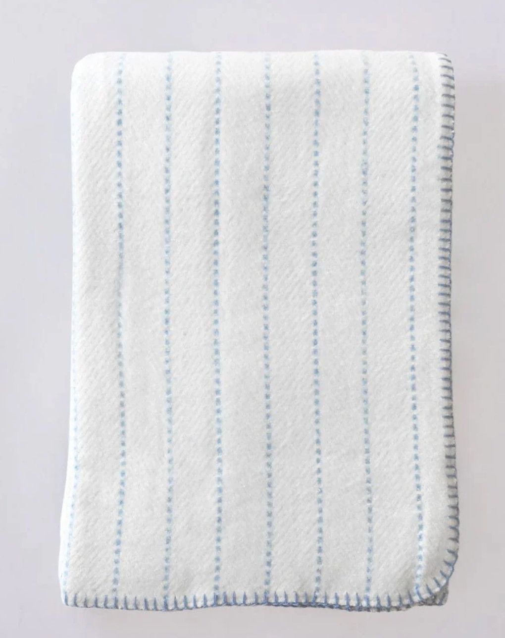 Throw Blanket - Sky Herringbone