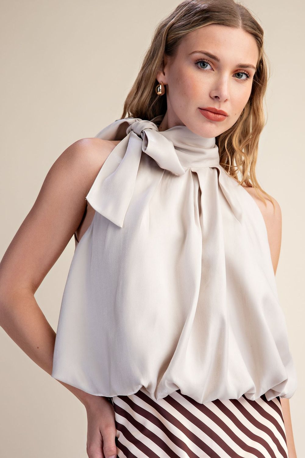 More Bubbles Sleeveless Blouse