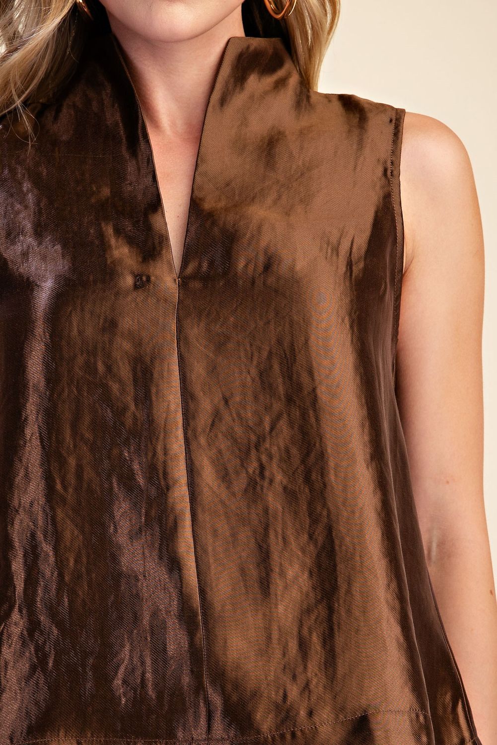 Dress it Up Brown Blouse