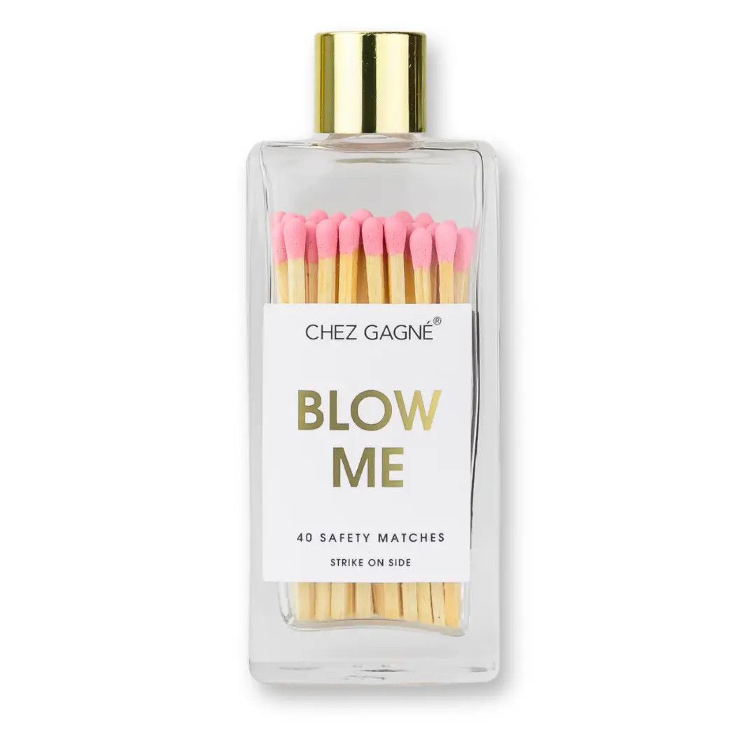Blow Me Glass Bottle Matches