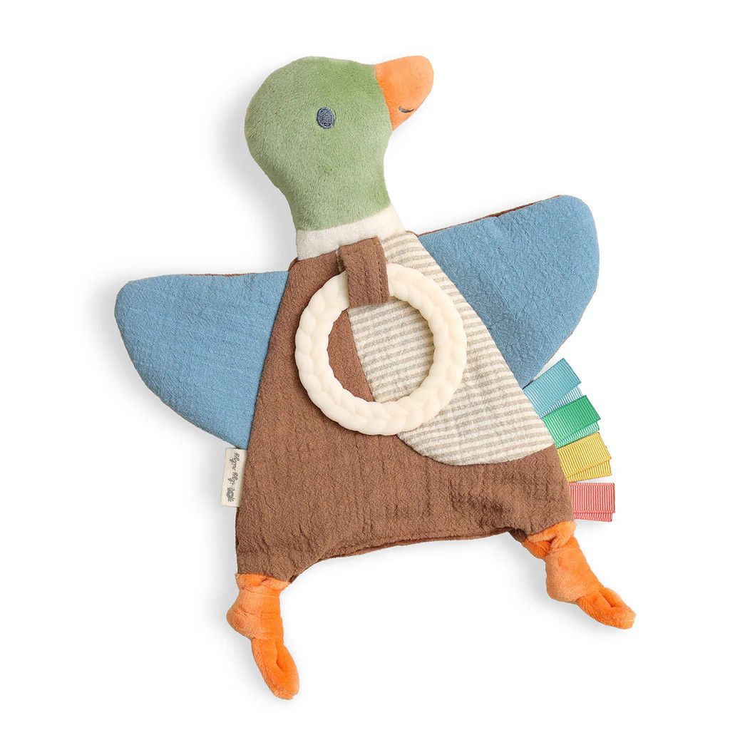 Mallard Crinkle Sensory Toy With Teether