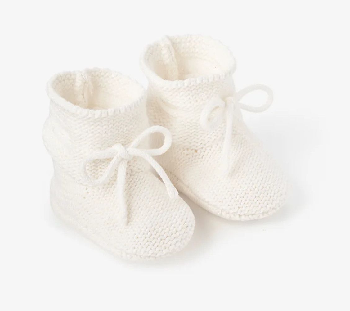0-12M Garter Knit Booties