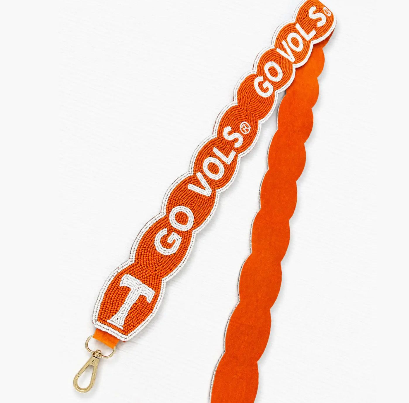 Go Vols Beaded Scalloped Purse Strap